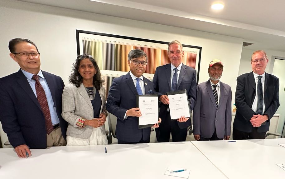 MoU signing ceremony between (IFPRI) and (SAC) held in New York, USA